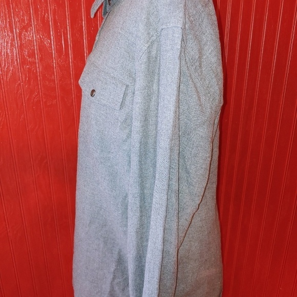 PROJEKRAW Gray Snap Button Shirt L - Picture 2 of 5